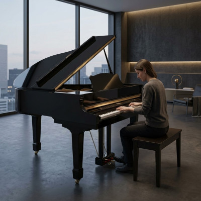 Pianoforte digitale pianoforte lucido nero