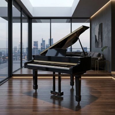 Pianoforte digitale pianoforte lucido nero