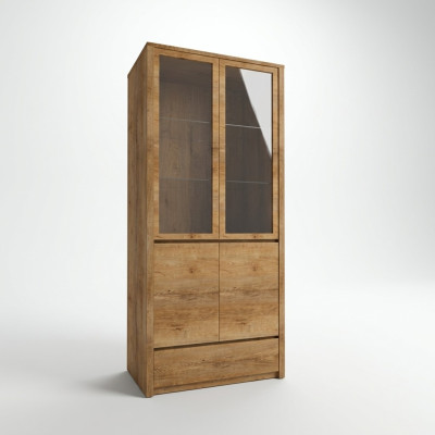 Buffet vetrina armadio vetrina mobile da cucina armadio con frontale in vetro cassetto