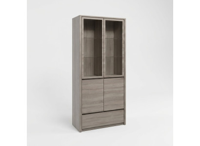 Vetrina armadio buffet mobile da cucina vetrina cassetto ripiani in vetro