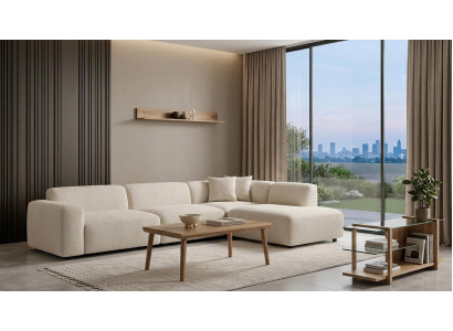 Tisch Wandregal Stil modern braun rechteckig Wohnzimmer praktisch