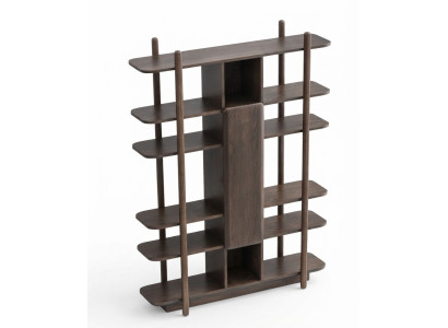 Wandregale Moderner Stil Braun Funktional Elegant Edel Bücherregal