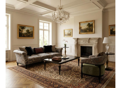 Wohnzimmer Set 3-sitzer Couchtisch Beistelltisch Modern Komfortabel