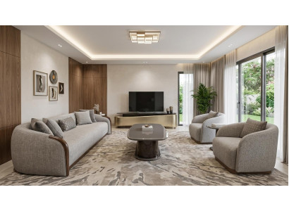 Wohnzimmer Set 3-Sitzer Couchtisch TV-Lowboard Modern Komfortabel
