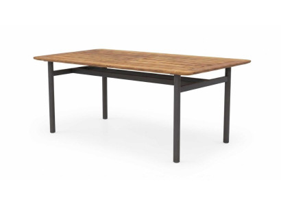 Tisch Groß schön geräumig nachhaltig braun schwarz moderner Stil