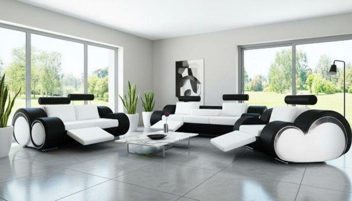 DIVANO IN PELLE 321 SET DIVANO SEDUTA RELAX SET DI POLTRONE DIVANO SET DIVANO