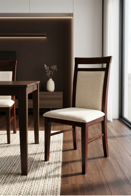 Legno massiccio Sedia da pranzo Sedia da pranzo Designer Sedia in pelle Sedie Sedie da pranzo K37