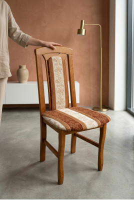 Sedia in legno massello Sedia da pranzo Sedia in tessuto design Sedia Sedie Sedia da pranzo K34