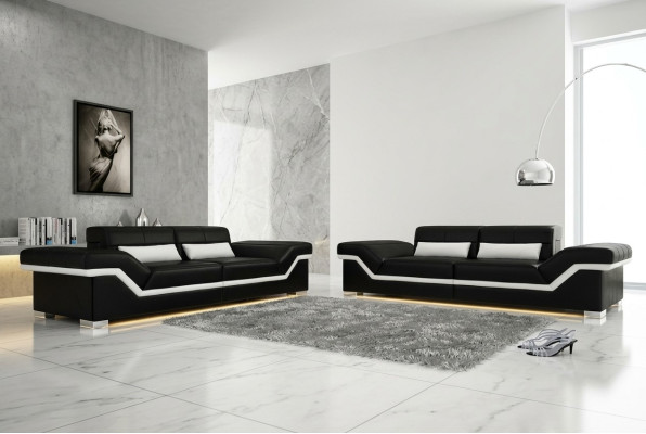 DIVANO IN PELLE, DIVANO GRANDE 3+3, DIVANO DESIGN, IMBOTTITO IN PELLE, COMPLETO DI DIVANI, DIVANO, SET DI DIVANI NUOVI