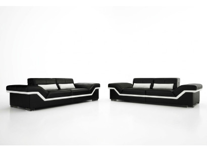 DIVANO IN PELLE, DIVANO GRANDE 3+3, DIVANO DESIGN, IMBOTTITO IN PELLE, COMPLETO DI DIVANI, DIVANO, SET DI DIVANI NUOVI