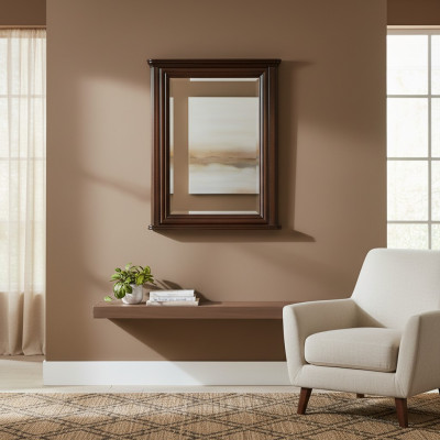 Cornice in legno reale di design classico per specchio XXL 107x71 - Modello W-L3