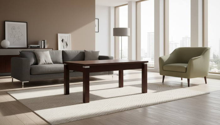 Tavolo da pranzo in legno di lusso per sala da pranzo 80x160 cm allungabile a 80x200 cm