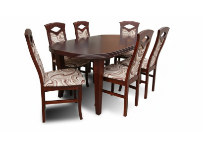 Tavolo da pranzo + 6 sedie Set da sala da pranzo Tavolo di gruppo Tavolo Tavoli