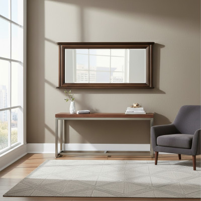 Cornice classica in legno vero XXL modello specchio 157x71 - Modello W-L1