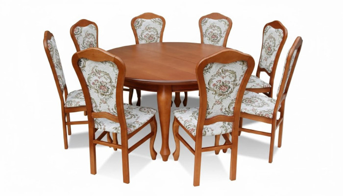 Tavolo da pranzo e 8 sedie Set da pranzo Gruppo da pranzo Tavolo classico Sedia Tavoli