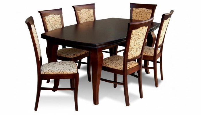 Tavolo da pranzo + 6x sedie Sedia Set da pranzo Gruppo da pranzo Moderno Tavolo Tavoli Nuovo Z11