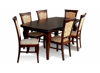 Tavolo da pranzo + 6x sedie Sedia Set da pranzo Gruppo da pranzo Moderno Tavolo Tavoli Nuovo Z11