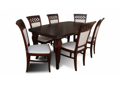 Tavolo da pranzo + 6 sedie Set da pranzo Gruppo da pranzo Tavolo classico Tavoli