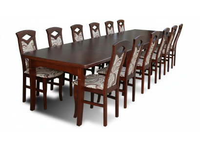 Tavolo da pranzo + 12 sedie Set da pranzo Gruppo da pranzo Tavolo classico Tavoli Nuovo