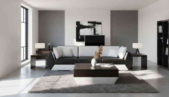 Divano in pelle Angolo salotto 3+3 posti Set di divani Design moderno.