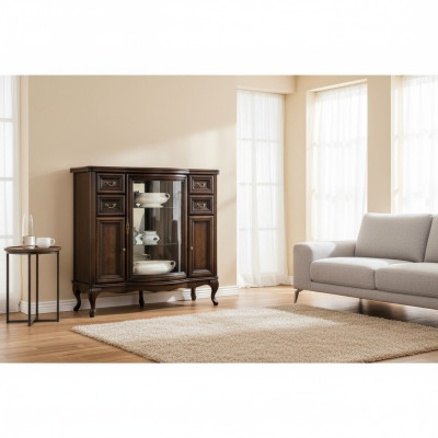 Comò classico Vetrina Sideboard Comodini Armadietto con cassetti Bar