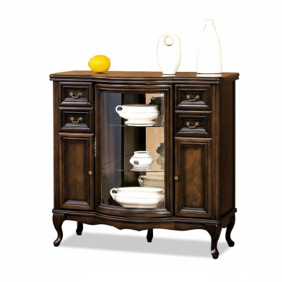 Comò classico Vetrina Sideboard Comodini Armadietto con cassetti Bar
