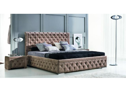 Un lussuoso letto Chesterfield in un elegante stile contemporaneo