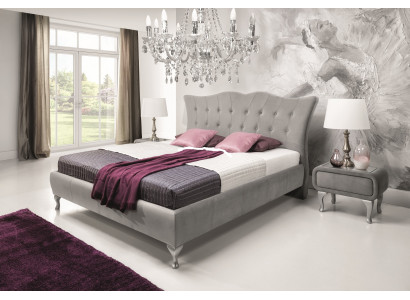 Letto Chesterfield Letto imbottito di lusso Design letto matrimoniale Nuovo