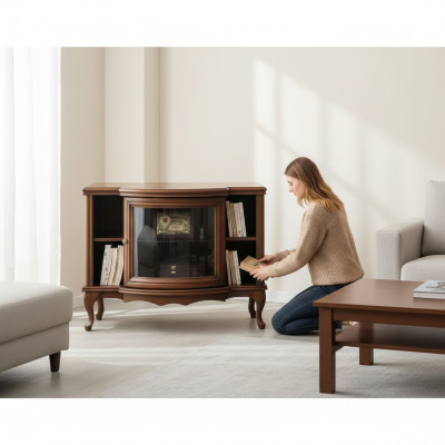 Stile classico antico mobile TV credenza sottotavolo modello RTV WRTVM.