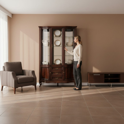 Vetrina classica armadio Mobili italiani Vetrina Vetrine Nuova W-W3