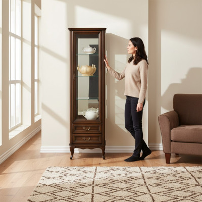 Vetrina classica armadio Mobili italiani Vetrina Vetrine Nuovo W-1/2