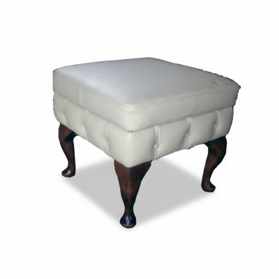 Pouf Chesterfield Poggiapiedi Pouf ottomana Divano Pelle Tessuto Tessile Seduta Nuovo