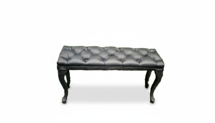Chesterfield Pouf Poggiapiedi Pouf ottomana Divano in pelle Tessuto Tessile Poggiapiedi