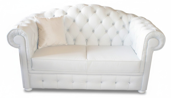 Chesterfield 3 posti con funzione letto divano divano set di imbottiture nuovi!!