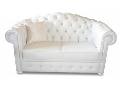Chesterfield 3 posti con funzione letto divano divano set di imbottiture nuovi!!