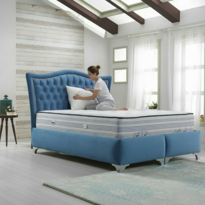 Chesterfield Letto Letto Imbottito Letto Matrimoniale Letti Big XXL Designer Letto Di Lusso Nuovo