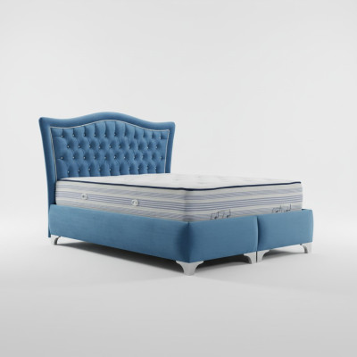 Chesterfield Letto Letto Imbottito Letto Matrimoniale Letti Big XXL Designer Letto Di Lusso Nuovo