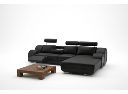 Designer set di mobili da soggiorno divano ad angolo divano divano imbottito divano in pelle nuovi.