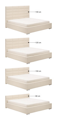 LETTO DESIGN LETTO IMBOTTITO LETTO MATRIMONIALE LETTO DOPPIO MINI-MAXI 2101