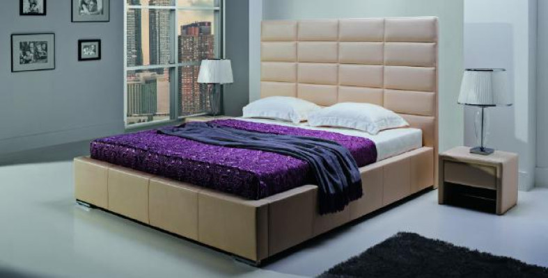 LETTO DESIGN LETTO IMBOTTITO LETTO MATRIMONIALE LETTO DOPPIO MINI-MAXI 2101