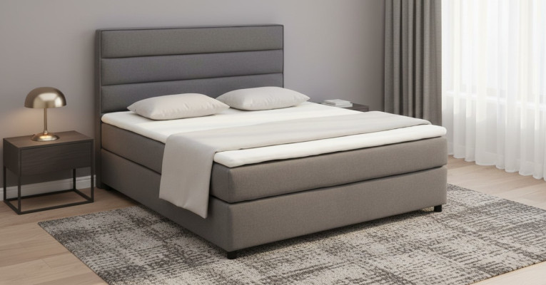 Continental Tela Letto Boxspring Letto Letti Imbottiti Alti in Pelle matrimoniali