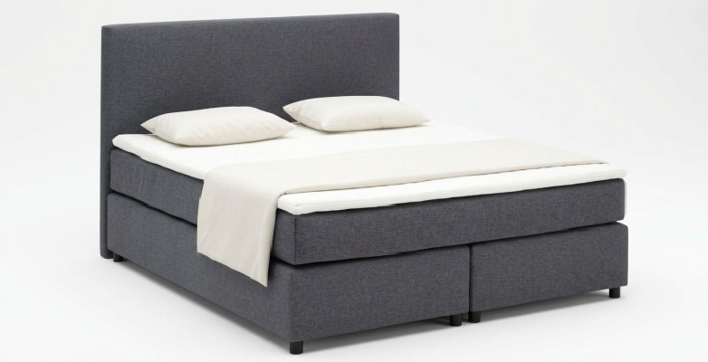 Letto Continental Letto Boxspring Letti Imbottiti Alti Doppi in Pelle Tessile Letto