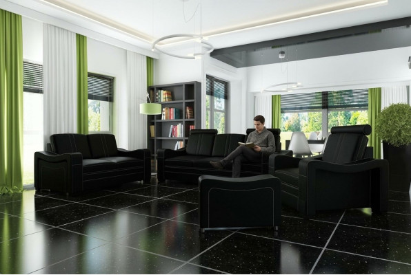 DIVANO IN PELLE DIVANO DESIGN SET DIVANI 3+2+1 DIVANO DIVANO SET DI DIVANI
