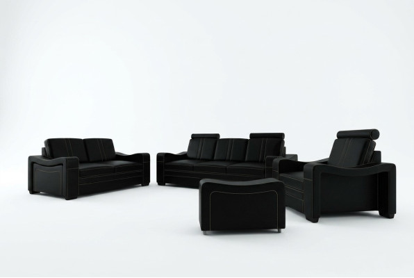 DIVANO IN PELLE DIVANO DESIGN SET DIVANI 3+2+1 DIVANO DIVANO SET DI DIVANI