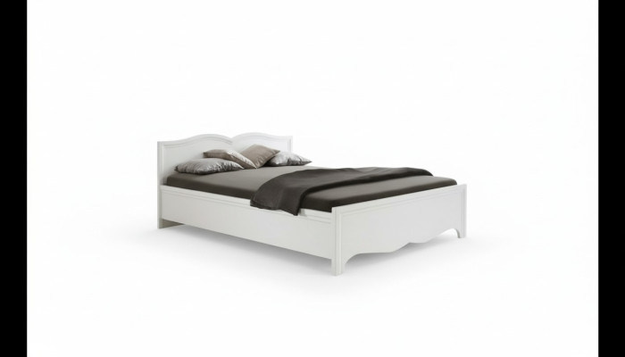 Letto matrimoniale Milano Classico Letti Camera da letto Matrimoniale Legno Designer Nuovo MI-2