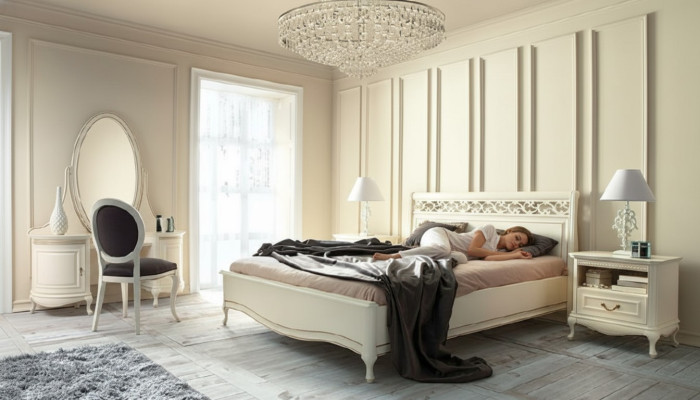 Set di stile italiano 5 pezzi Letto Designer Esclusivo Letto di lusso Letti Letti Matrimoniali