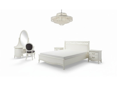 Set di stile italiano 5 pezzi Letto Designer Esclusivo Letto di lusso Letti Letti Matrimoniali