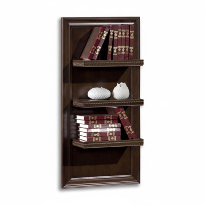 Soggiorno XXL libreria in legno massiccio 131 cm mensola scaffale scaffali CD DVD libri