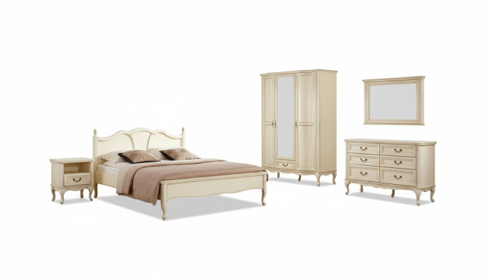 Set da camera da letto Letto Comò Armadio Comodino Mobili italiani Nuovi