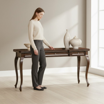 Tavolo classico Scrivania Segretaria Scrivania in legno Stile antico Mobili italiani  Tavolo classico Scrivania Segretaria Scrivania in legno Stile antico Mobili italiani